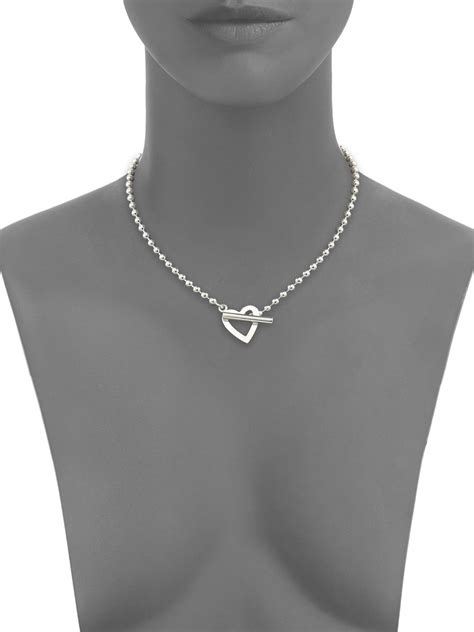 gucci heart necklace with interlocking g|gucci sterling silver heart necklace.